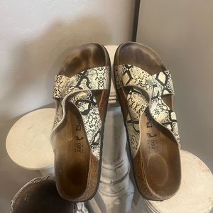 Betula Birkenstock snake print sandals  size 9.5(40)